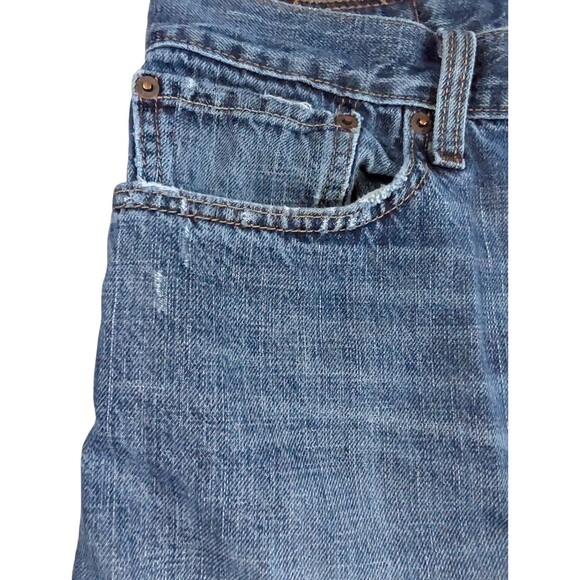 Levi's 527 Jeans Men's Blue Bootcut Denim Medium Wash Worn 38”x30” - Picture 10 of 10